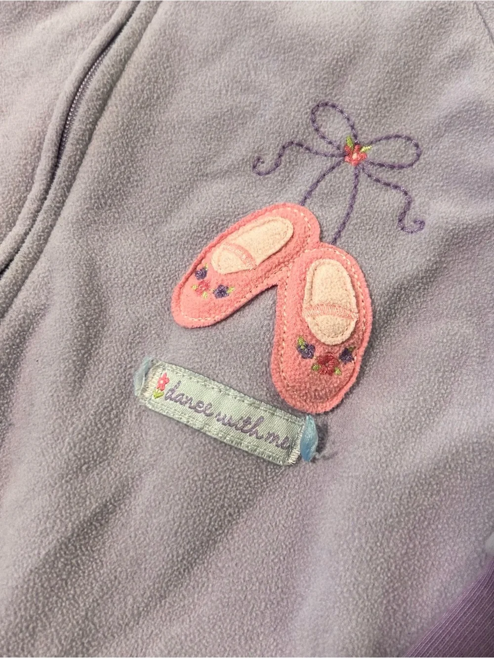 Baby Girls Zip Fleece Footie One Piece Lot Pink Purple 2T/ 24 Months
